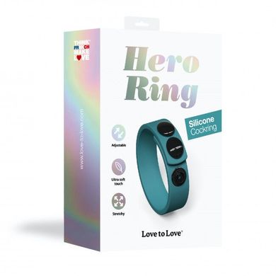 купить Регульоване ерекційне кільце на кнопках Love To Love HERO RING - TEAL ME SO5088 фото