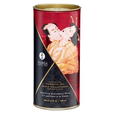 купити Розігрівальна олія Shunga Aphrodisiac Warming Oil – Sparkling Strawberry Wine (100 мл) без цукру SO2497 фото