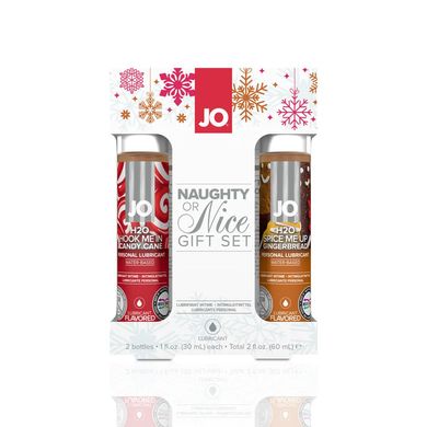 купить Набір лубрикантів System JO Naughty or Nice Gift Set – Candy Cane & Gingerbread (2×30 мл) SO6163 фото