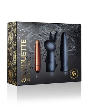 купити Вібронабір Rocks Off Silhouette — Dark Desires: віброкуля та дві силіконові насадки SO3364 фото