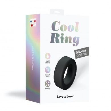 купити Ерекційне кільце широке Love To Love COOL RING - BLACK ONYX SO5090 фото