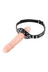 купить Кляп із подвійним фалоімітатором Fetish Tentation – Double Penis Gag Flesh SO5989 фото