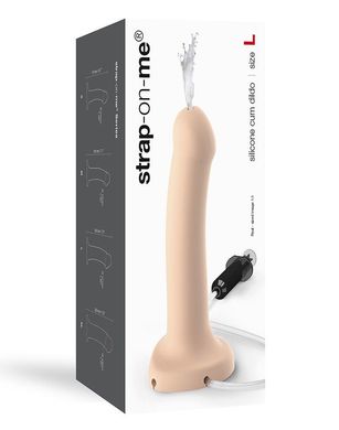 купити Кончающий фаллоимитатор Strap-On-Me Dildo Cum Flesh, диаметр 3,6см, силикон, насадка для страпона SO2704 фото