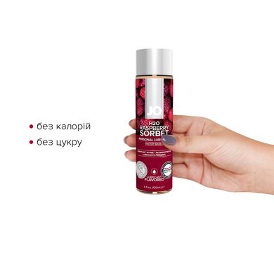 купить Змазка на водній основі System JO H2O — Raspberry Sorbet (120 мл) без цукру, рослинний гліцерин SO1671 фото