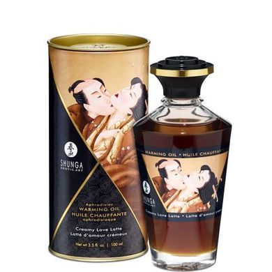 купити Розігрівальна олія Shunga Aphrodisiac Warming Oil – Creamy Love Latte (100 мл) без цукру, смачна SO2500 фото