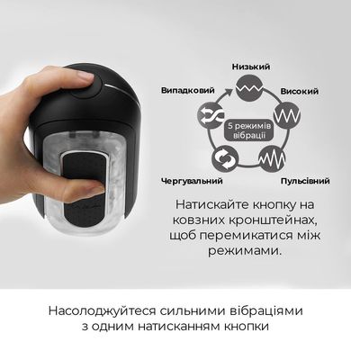 купити Мастурбатор Tenga Flip Zero Electronic Vibration Black, змінна інтенсивність, розкладний SO2445 фото