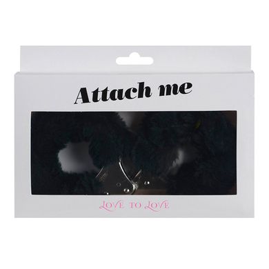 купити Наручники з плюшевою обробкою Love To Love ATTACH ME Black SO1402 фото