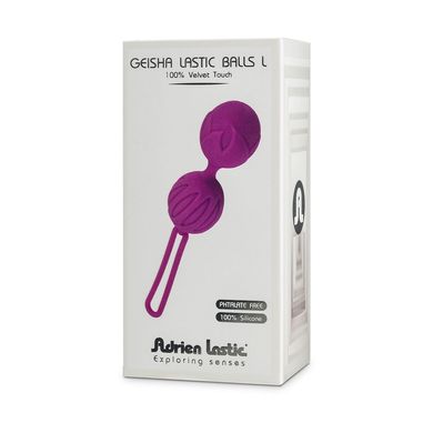 купити Вагінальні кульки Adrien Lastic Geisha Lastic Balls BIG Violet (L), діаметр 4 см, вага 90 гр AD40293 фото