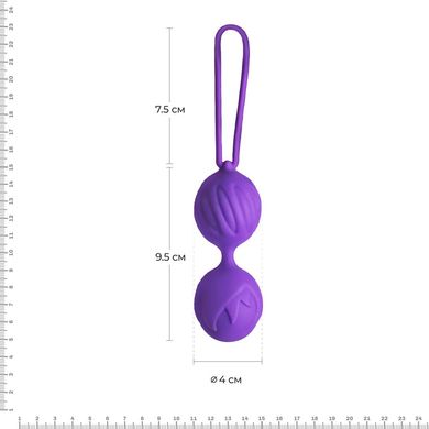 купити Вагінальні кульки Adrien Lastic Geisha Lastic Balls BIG Violet (L), діаметр 4 см, вага 90 гр AD40293 фото