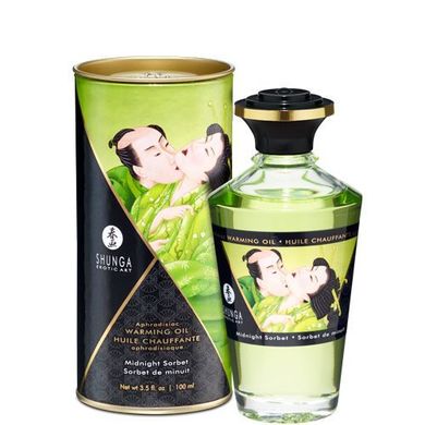 купити Розігрівальна олія Shunga Aphrodisiac Warming Oil – Midnight Sorbet (100 мл) без цукру, смачна SO2502 фото