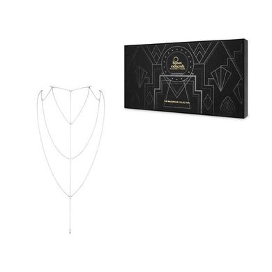 купить Ланцюжок для спини Bijoux Indiscrets Magnifique Back and Cleavage Chain - Silver, прикраса для тіла SO2655 фото