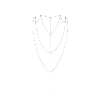 купити Ланцюжок для спини Bijoux Indiscrets Magnifique Back and Cleavage Chain - Silver, прикраса для тіла SO2655 фото