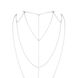 Ланцюжок для спини Bijoux Indiscrets Magnifique Back and Cleavage Chain - Silver, прикраса для тіла 2 з 7