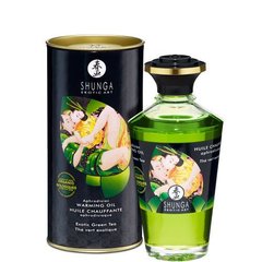 купити Органічна олія, що зігріває Shunga Aphrodisiac Warming Oil – Exotic green tea (100 мл) без цукру SO2503 фото