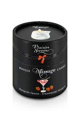 купити Масажна свічка Plaisirs Secrets Strawberry Daiquiri (80 мл) подарункове паковання, керамічний посуд SO1855 фото