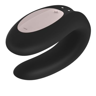 купить Смарт-вібратор для пар Satisfyer Double Joy Black із широким кліторальним стимулятором SO3898 фото