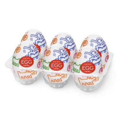 купить Набір мастурбаторів-яєць Tenga Keith Haring Egg Street (6 яєць) SO1653 фото