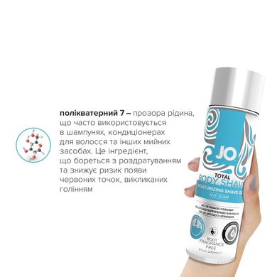 купить Гель для гоління System JO TOTAL BODY — Anti-bump Intimate Shaving Gel (240 мл) зволожувальний SO1779 фото