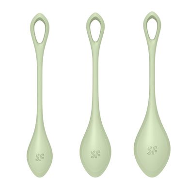 купити Набір йоні намистин Satisfyer Yoni Power 2 Light Green, диаметр 2-2,5-3см, вес 22-44-73гр SO5549 фото