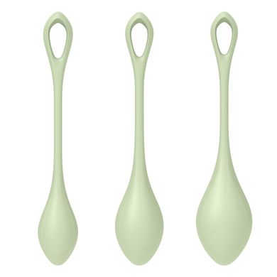 купити Набір йоні намистин Satisfyer Yoni Power 2 Light Green, диаметр 2-2,5-3см, вес 22-44-73гр SO5549 фото