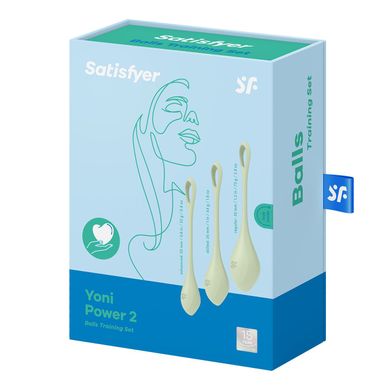 купити Набір йоні намистин Satisfyer Yoni Power 2 Light Green, диаметр 2-2,5-3см, вес 22-44-73гр SO5549 фото