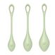 Набор йони бусин Satisfyer Yoni Power 2 Light Green, диаметр 2-2,5-3см, вес 22-44-73гр 4 из 5