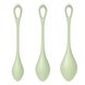 Набор йони бусин Satisfyer Yoni Power 2 Light Green, диаметр 2-2,5-3см, вес 22-44-73гр 3 из 5