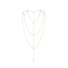 купить Ланцюжок для спини Bijoux Indiscrets Magnifique Back and Cleavage Chain - Gold, прикраса для тіла SO2657 фото