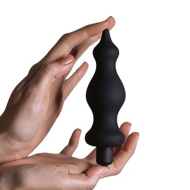 купити Анальна пробка з вібрацією Adrien Lastic Bullet Amuse Black, макс. діаметр 3,9 см AD20309 фото