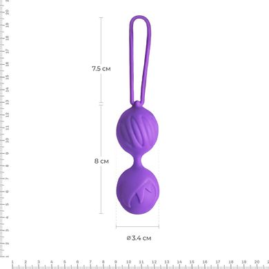 купити Вагінальні кульки Adrien Lastic Geisha Lastic Balls Mini Violet (S), діаметр 3,4 см, вага 85 гр AD40443 фото