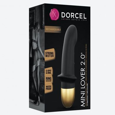 купить Вібратор Dorcel Mini Lover Black 2.0 перезаряджається, для точки G і масажу простати SO3572 фото