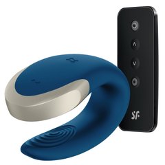 купити Смарт-вібратор для пар Satisfyer Double Love (Blue) SO4929 фото