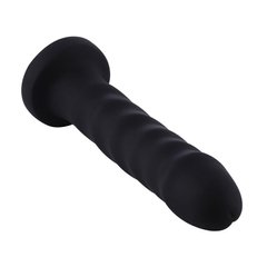 купити Силіконовий фалоімітатор для секс-машин Hismith 7.1″ Anal Dildo Black, система KlicLok SO6201 фото