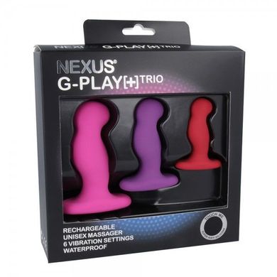 купить Набір вібромасажерів простати Nexus G-Play Trio Plus, макс діаметр 2,3-3,0-3,5 см, для новачків SO2142 фото