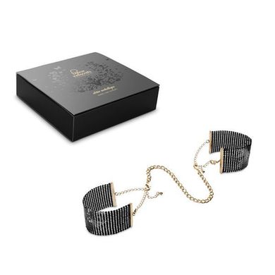 купить Наручники Bijoux Indiscrets Desir Metallique Handcuffs - Black, металеві, стильні браслети SO2663 фото