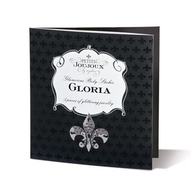 купить Пестіс з кристалів Petits Joujoux Gloria set of 3 - Silver, прикраса на груди та вульву SO3128 фото