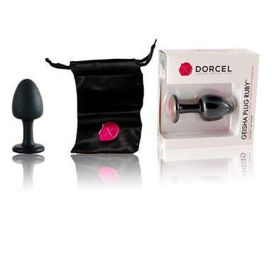 купити Анальна пробка Dorcel Geisha Plug Ruby M з кулькою всередині, створює вібрації, макс. діаметр 3,2см MD1236 фото