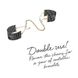 Наручники Bijoux Indiscrets Desir Metallique Handcuffs - Black, металлические, стильные браслеты 5 из 8