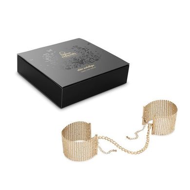 купить Наручники Bijoux Indiscrets Desir Metallique Handcuffs - Gold, металеві, стильні браслети SO2664 фото