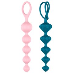 купити Набор анальных бус Satisfyer Beads Colored, силикон , макс. диаметр 3,3см и 3,5см SO2739 фото