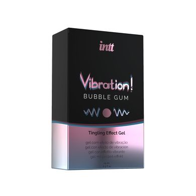 купити Рідкий вібратор Intt Vibration Bubble Gum (15 мл), густий гель, дуже смачний, діє до 30 хвилин SO3348 фото