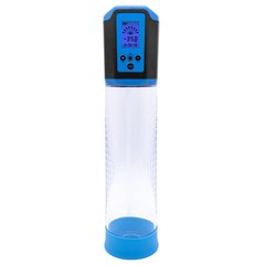 купить Автоматична вакуумна помпа Men Powerup Passion Pump Blue, LED-табло, перезаряджувана, 8 режимів SO6298 фото