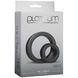 Набір ерекційних кілець Doc Johnson Platinum Premium Silicone — The C-Rings — Charcoal 2 з 2