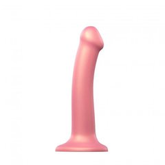 купити Насадка для страпона Strap-On-Me Mono Density Dildo Rose M, диам. 3,3см, однослойный силикон, гибкий SO3568 фото