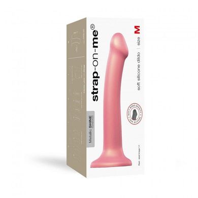 купить Насадка для страпону Strap-On-Me Mono Density Dildo Rose M, діам. 3,3 см, одношаровий силікон, гнучк SO3568 фото