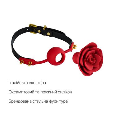 купити Розкішний кляп у вигляді троянди Zalo - Rose Ball Gag, подвійне використання SO6690 фото