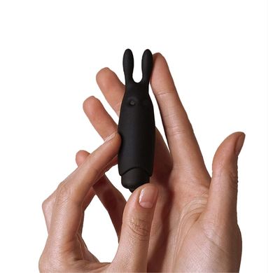 купить Віброкуля Adrien Lastic Pocket Vibe Rabbit Black зі стимулювальними вушками AD33499 фото