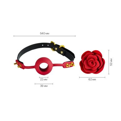 купить Розкішний кляп у вигляді троянди Zalo - Rose Ball Gag, подвійне використання SO6690 фото