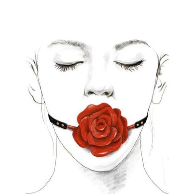 купить Розкішний кляп у вигляді троянди Zalo - Rose Ball Gag, подвійне використання SO6690 фото