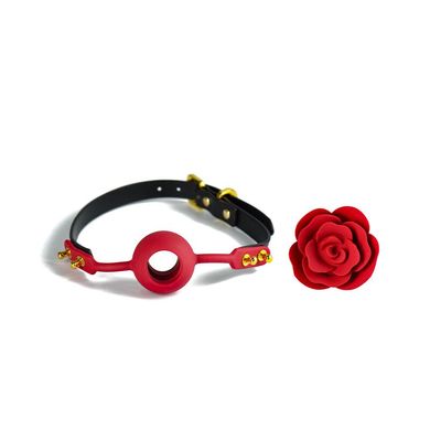 купить Розкішний кляп у вигляді троянди Zalo - Rose Ball Gag, подвійне використання SO6690 фото